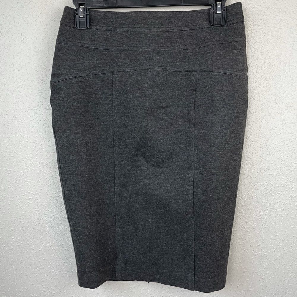 Thalian Dark Gray Midi Skirt Size 4 EUC